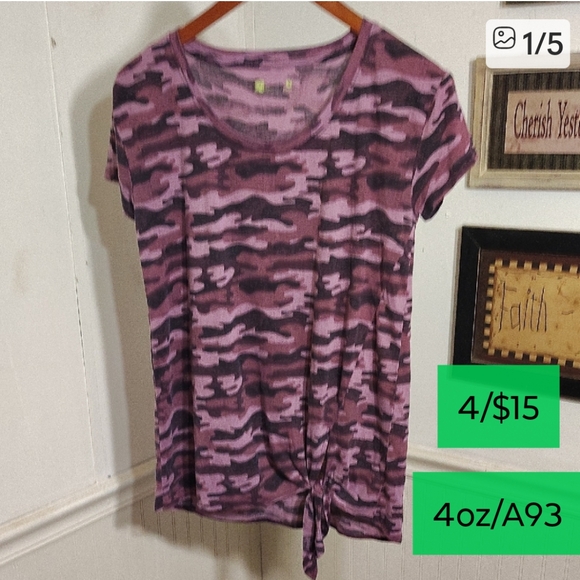 Xersion Short Sleeve Tee in Purple Camo - Picture 1 of 5